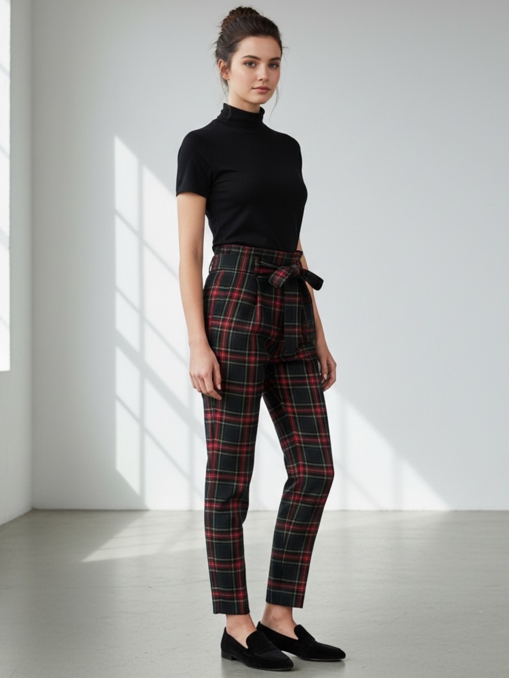 Antonio Melani Natalia plaid trousers women’s size 8